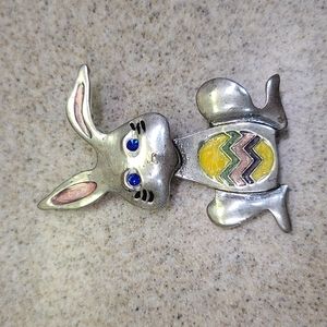 Easter BUNNY 🐰   pink, yellow, green & blue